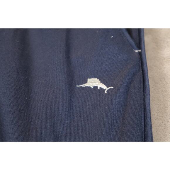 Tommy Bahama Pants Mens XL Navy Blue Lounge Joggers Drawstring Polyester Blend - Picture 3 of 10